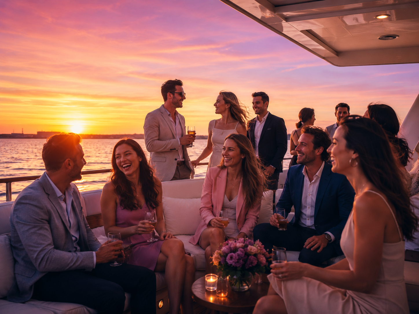 Love Éire singles enjoying a sunset cruise